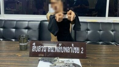 Thai man arrested in Bangkok for firing gun while on meth