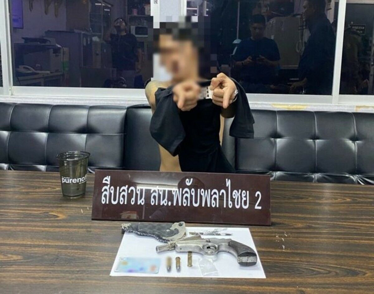 Thai man arrested in Bangkok for firing gun while on meth