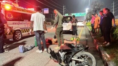 Motorcyclist critically injured in Pattaya hit-and-run incident