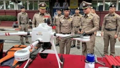 Drone and steady: Phuket police ready for flood and storm aid