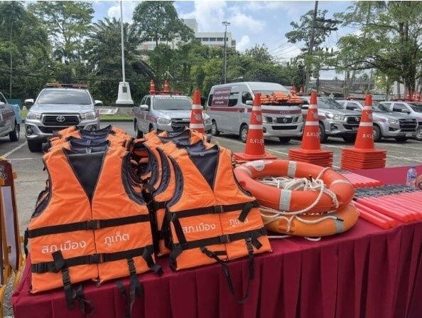 Drone and steady: Phuket police ready for flood and storm aid | News by Thaiger