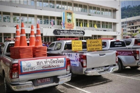 Drone and steady: Phuket police ready for flood and storm aid | News by Thaiger