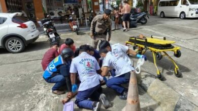 Patong: Passenger falls from motorcycle taxi after seizure