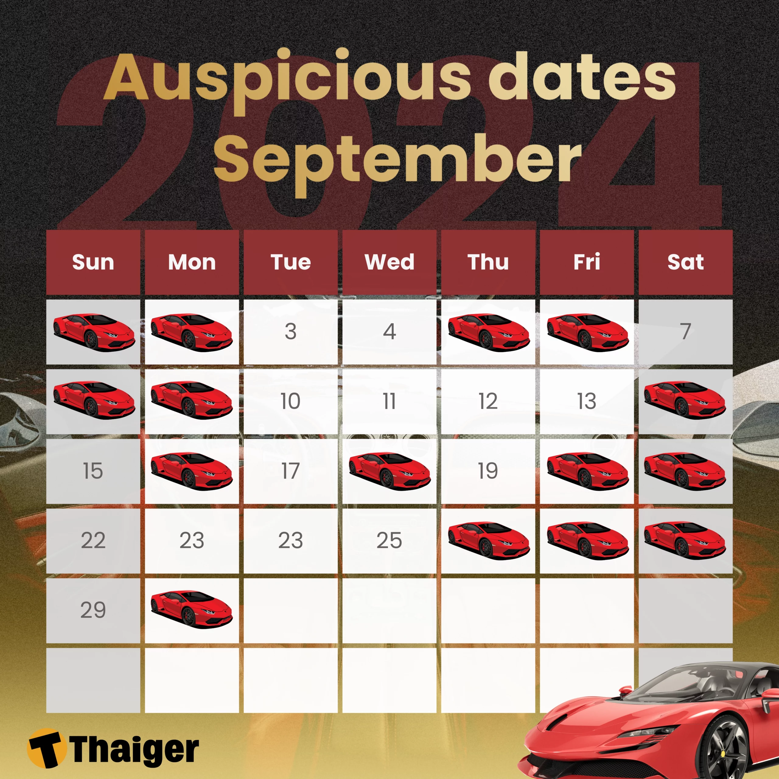 Auspicious dates