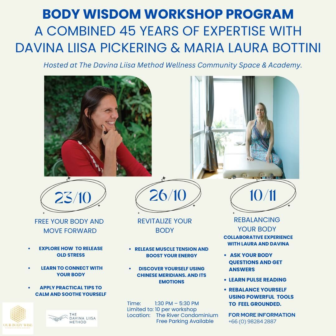 Holistic Wellness by the River, workshops with global experts Laura and Davina Liisa, one of the best things to do in Bangkok this weekend