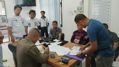 Three men arrested for charity scam in Chon Buri