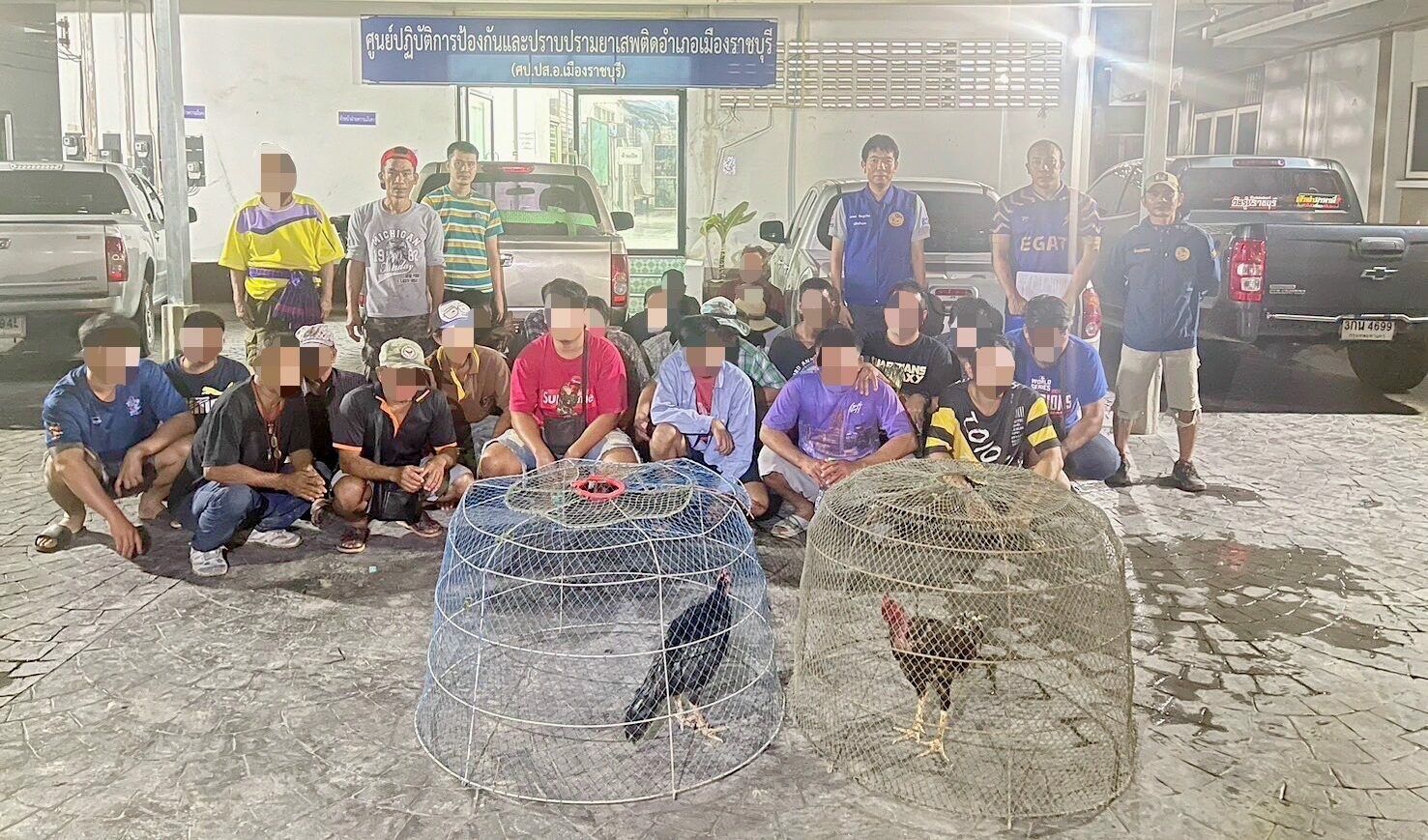 Fowl play: Ratchaburi cops ruffle feathers in illegal cockfighting raid