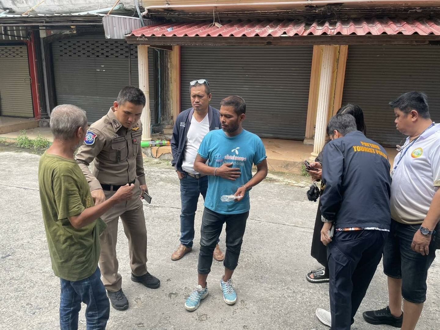 Pattaya police detain foreign beggars to restore public peace