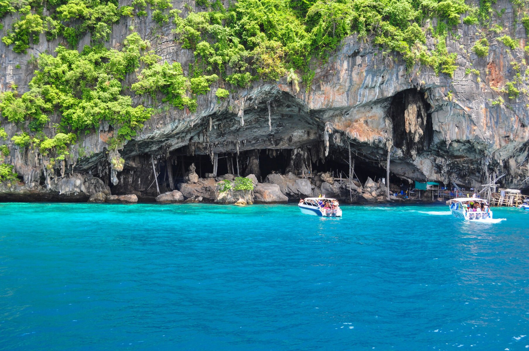 Tourists are heading to see Viking cave closely as they are not allowed to enter inside