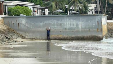 Koh Chang businessman fights illegal jetties causing coastal erosion