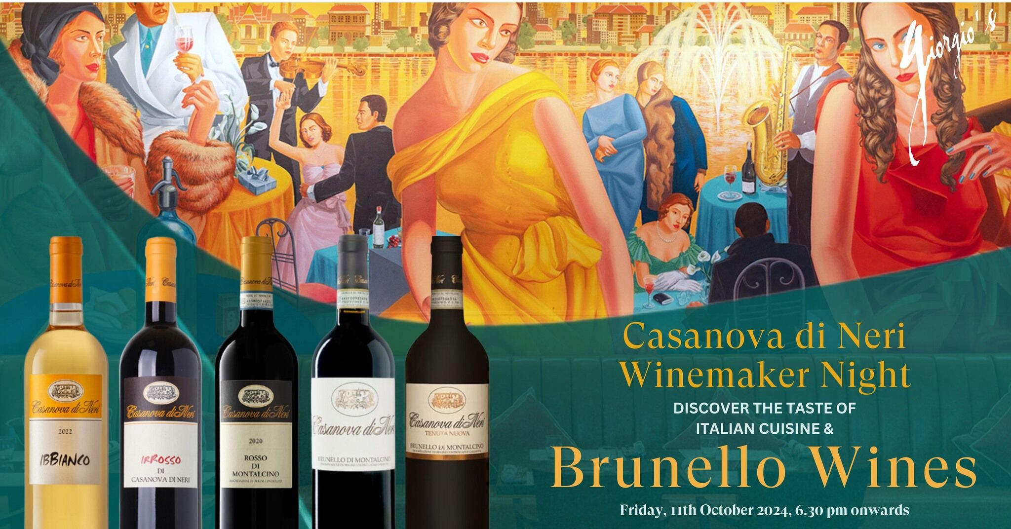 Discovery The Taste of Italian Cuisine & Brunello Wines at Giorgio's, Royal Orchid Sheraton Hotel & Towers