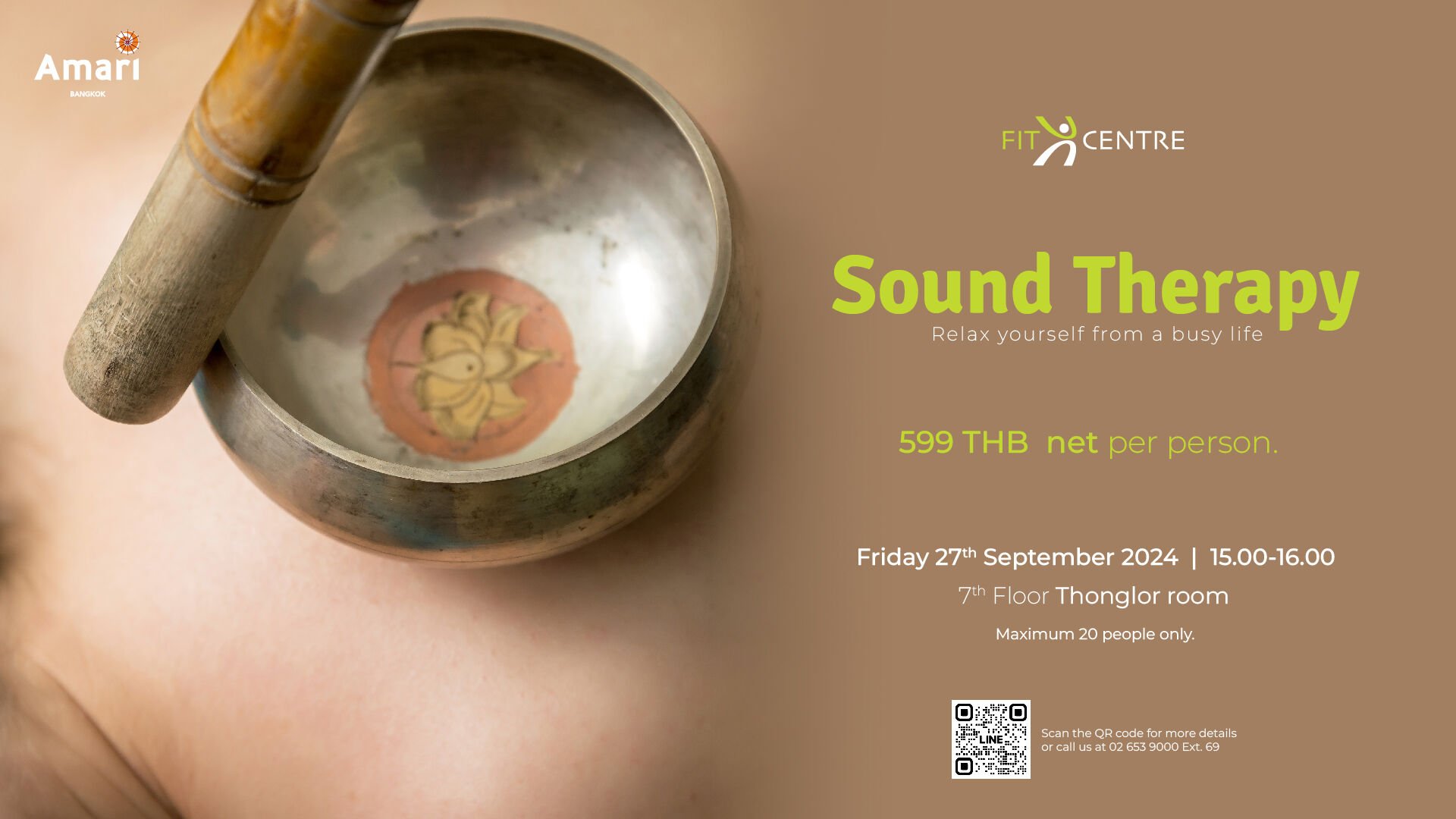 Sound Therapy Session at Amari Bangkok