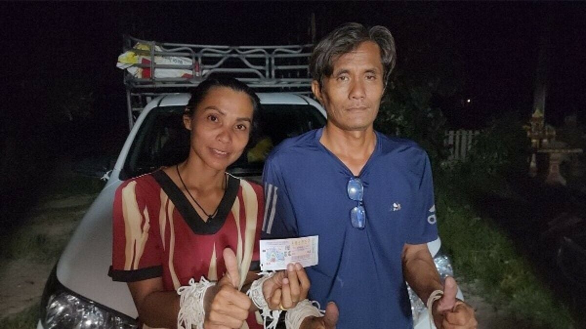 Sisaket woman wins 6 million baht lottery after prayers to serpent