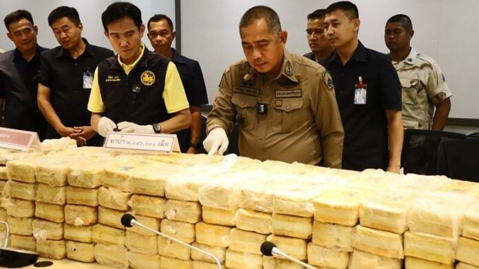 Thai police intercept 2 million meth pills in sedan bust