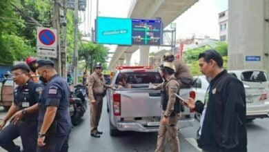 Man caught after 13 hour search near Thaphra MRT station