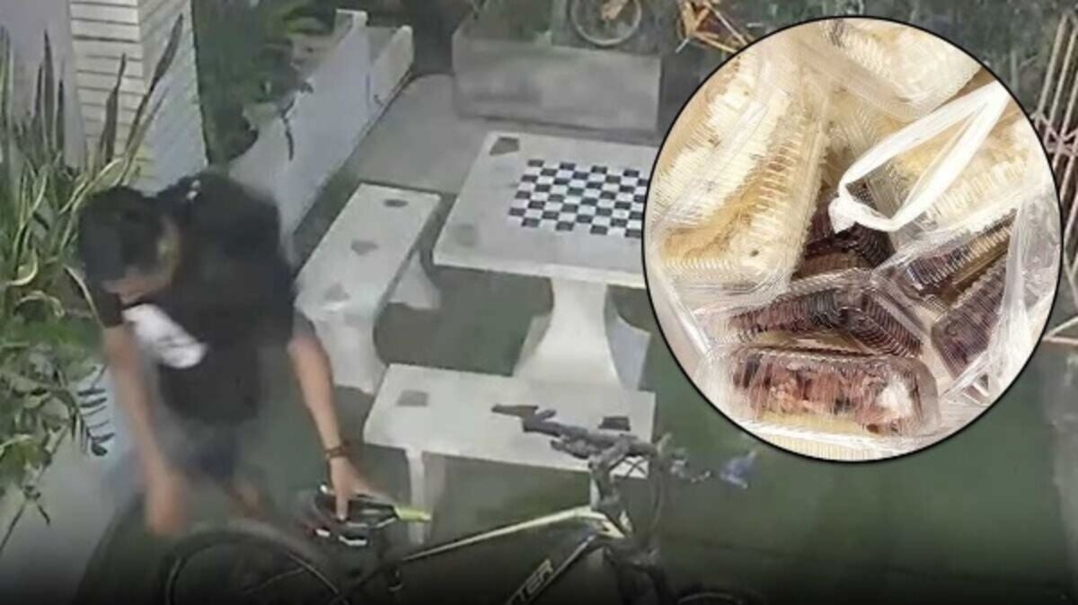 Pattaya bike thief pedals away with a full plate, leaves sticky rice