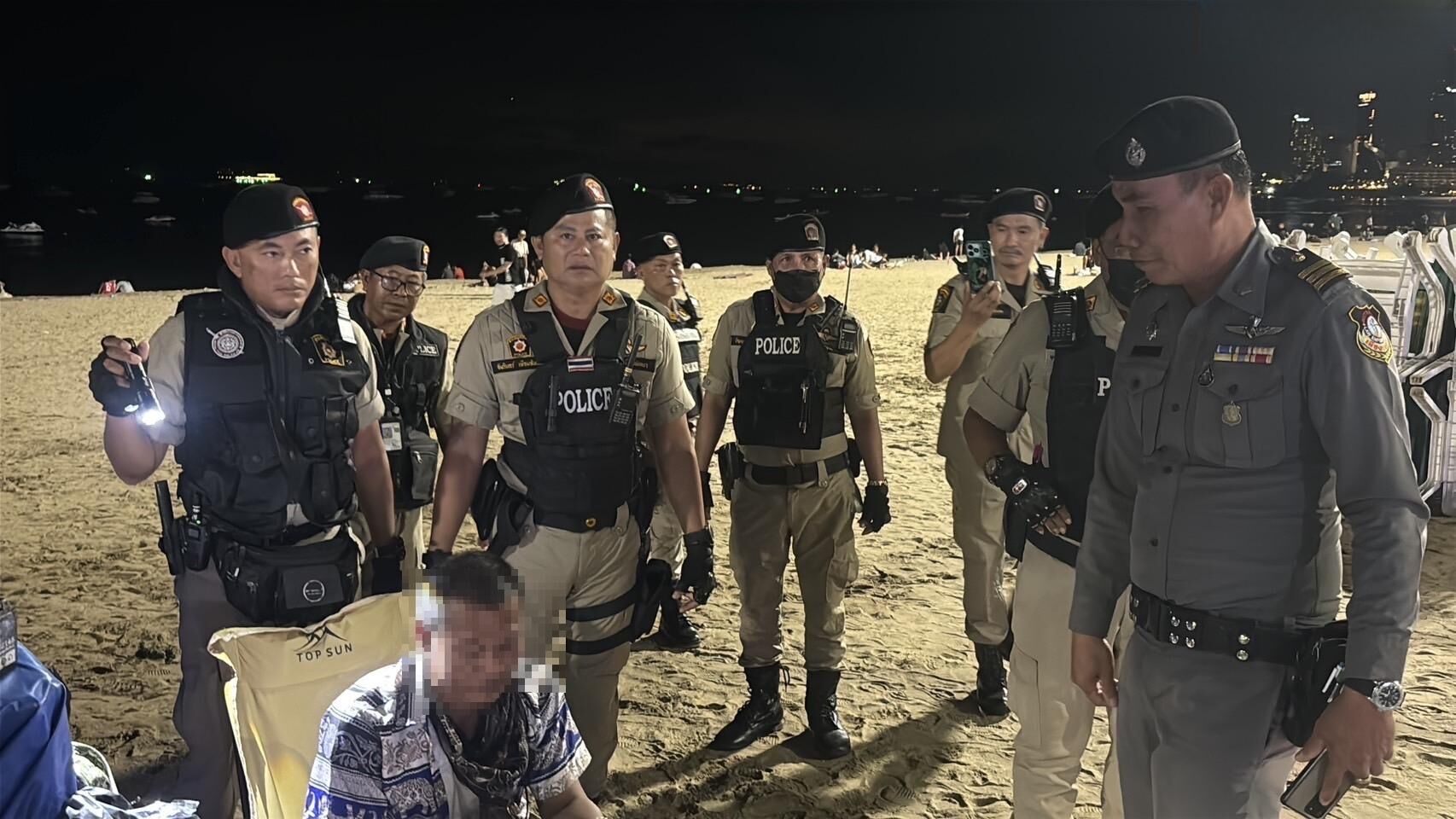 Pattaya Beach cops crack down on nighttime mischief | News by Thaiger