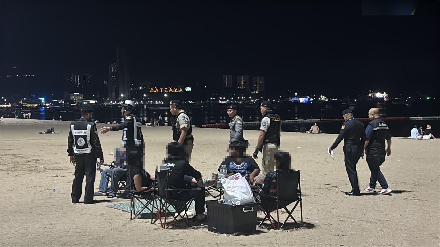 Pattaya Beach cops crack down on nighttime mischief | News by Thaiger