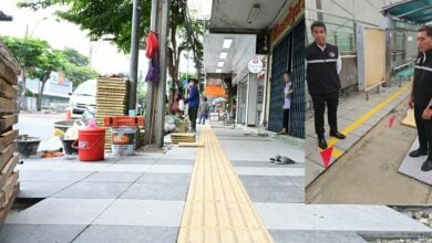 Chadchart inspects footpath renovation in Bangkok Yai district