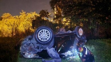 Toyota Fortuner falls from Chalong Rat Expressway, driver killed