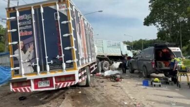 Three killed in Rayong truck collision at construction site