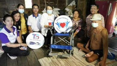 Smile: Pure Heart Foundation donates wheelchairs in Ayutthaya