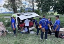 Van crash kills four officials returning to Bangkok from ceremony