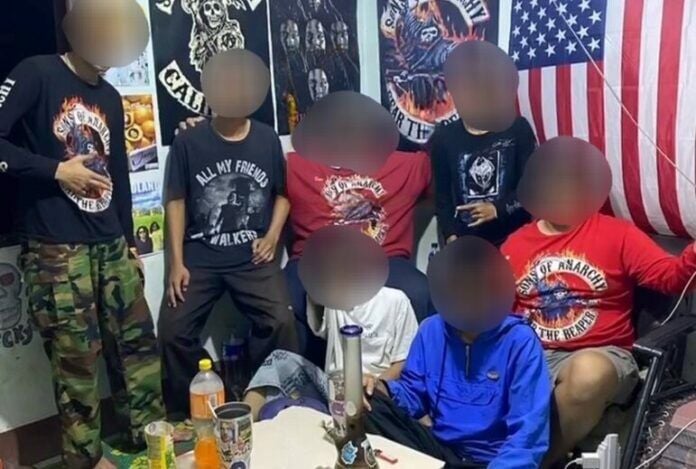 Chiang Rai police arrest youth gang leader and 18 others