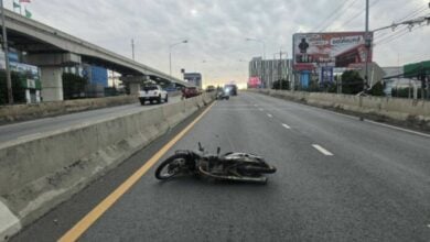 Sedan-motorbike hit-and-run in Nonthaburi leaves contractor dead