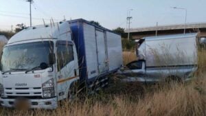 Pickup driver killed in lorry crash on M6 in Nakhon Ratchasima