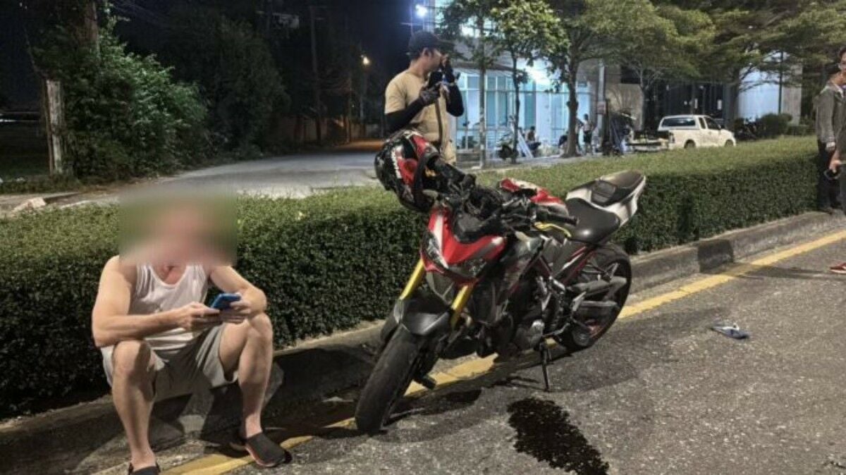 Boozy blunder: Tipsy pedestrian struck by British biker in Pattaya