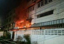 Bangkok motorcycle shop fire causes explosions and tragedy