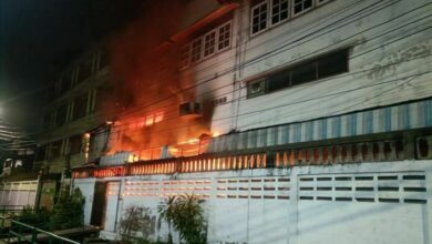 Bangkok motorcycle shop fire causes explosions and tragedy