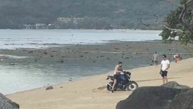 Israeli man ‘wheelies’ into trouble with viral Phuket beach stunt