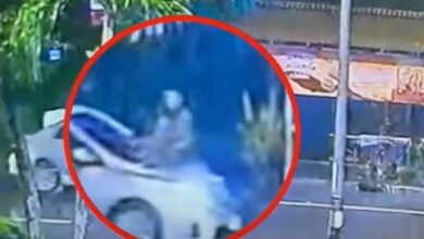 Thai woman’s daring car cling ends in roadside heartbreak (video)