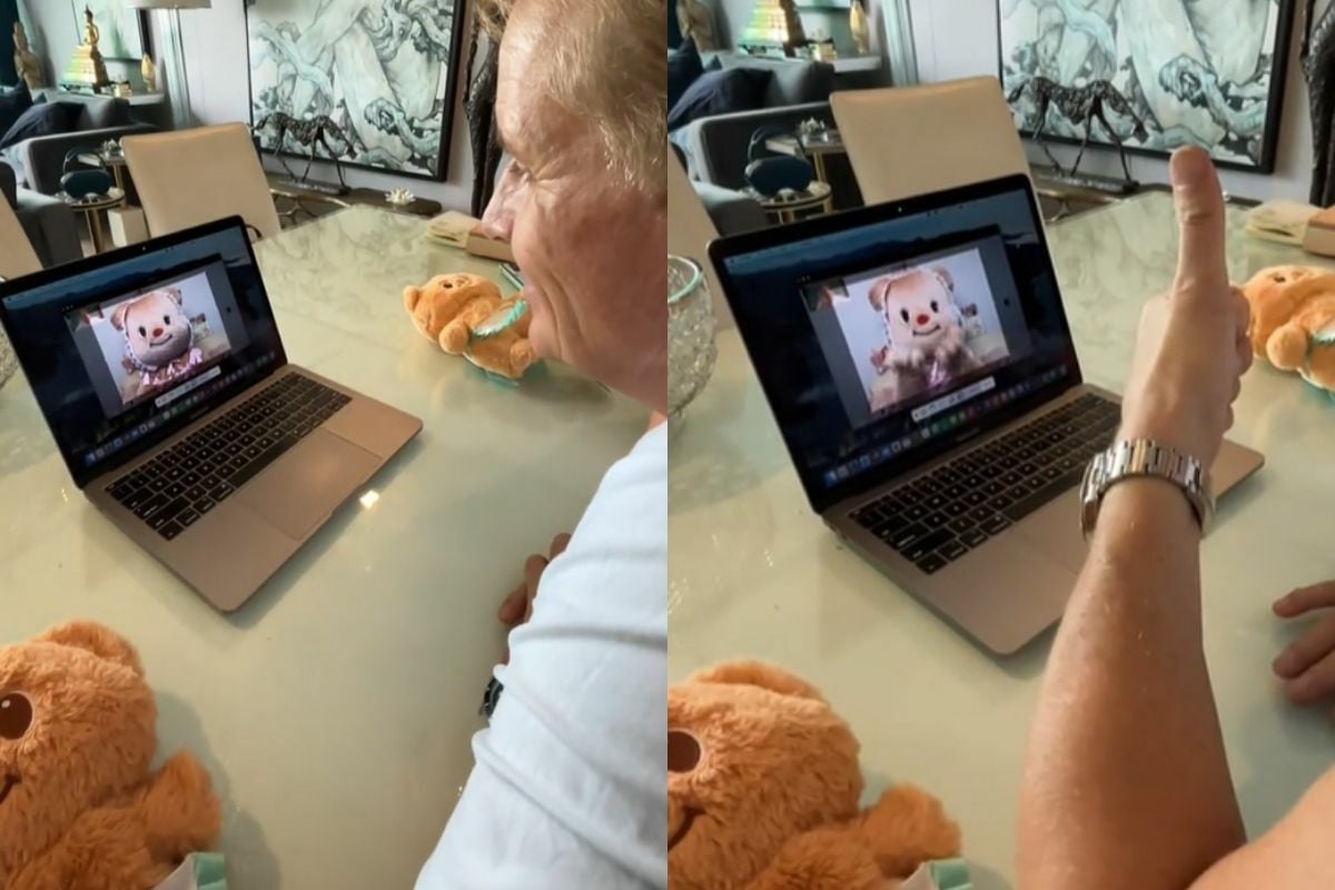 Australian man melts hearts with sweet chat with Butterbear