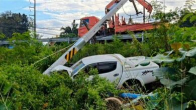 Pickup crash in Chiang Kham causes district-wide power outage | Thaiger