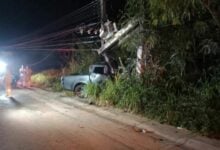 Pickup truck crash in Chon Buri sparks fatal transformer explosion