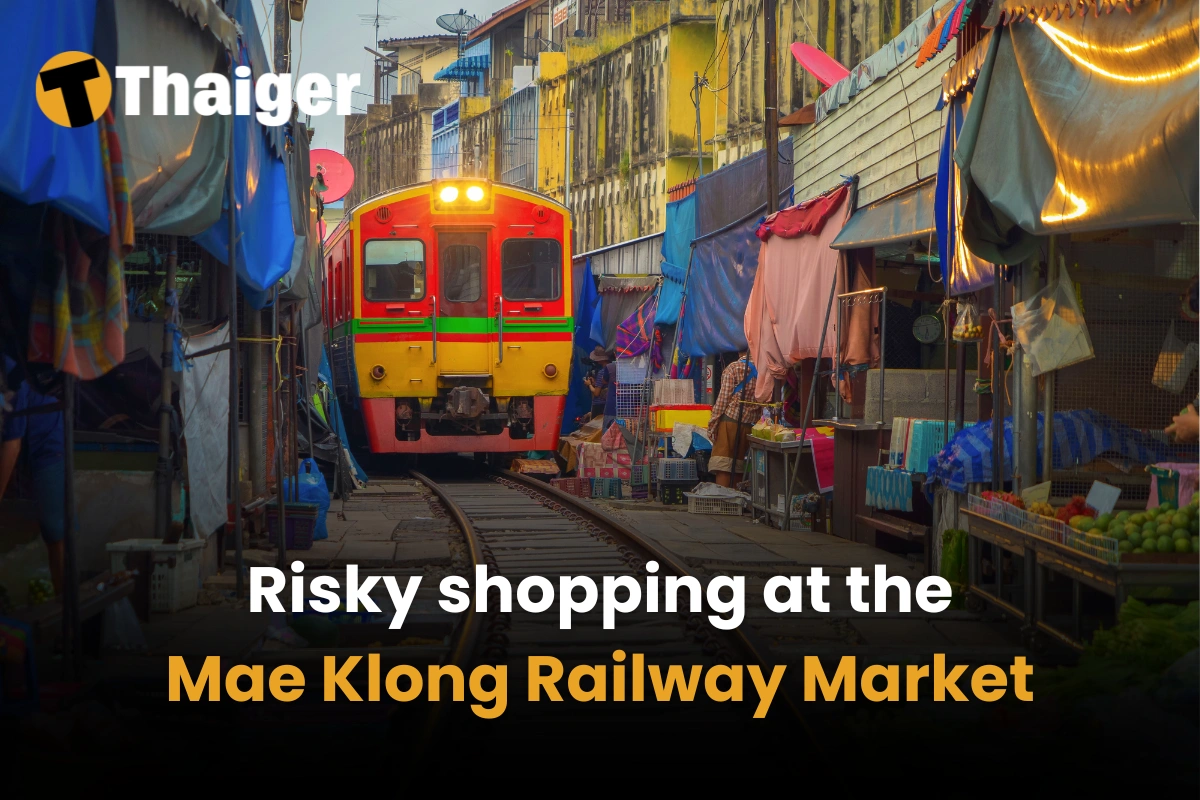 Risky shopping at the Mae Klong Railway Market: Thailand’s most dangerous market