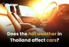 Does the hot weather in Thailand affect cars?