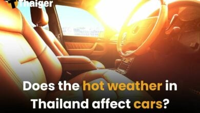 Does the hot weather in Thailand affect cars?