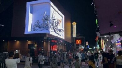 Pattaya lights up: Giant 3D screen draws crowds