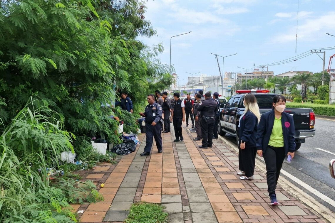 Pattaya police detain 11 homeless individuals causing disturbances