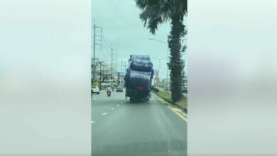 Overloaded truck in Phuket sparks road safety concern (video)