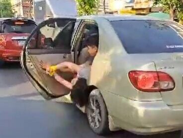 Dramatic rescue saves woman from car abduction in Bangkok