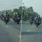 Motorcycle gang with foreign flags disrupts Thai traffic (video) | Thaiger