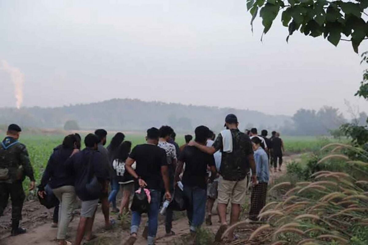 Thai patrol rescues 39 foreigners from call centre scam at border