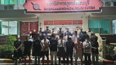 Foreign affair: Police ‘Thai’ up 18 Chinese men in illegal residency bust