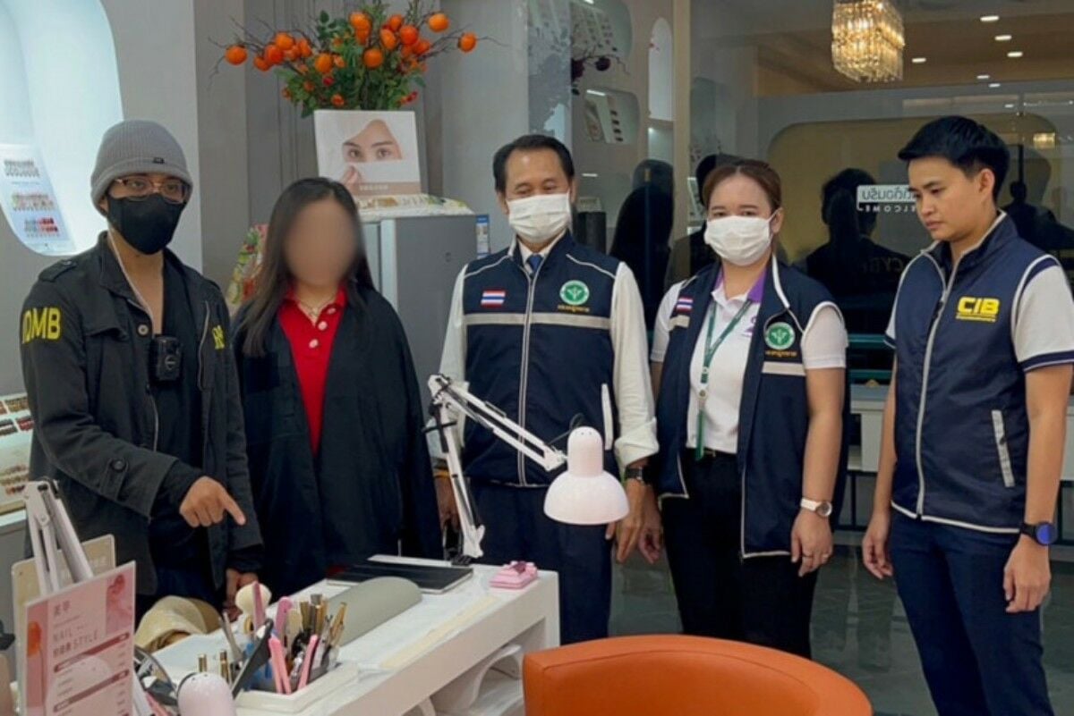 Chinese woman nabbed in Bangkok for running illegal beauty salon