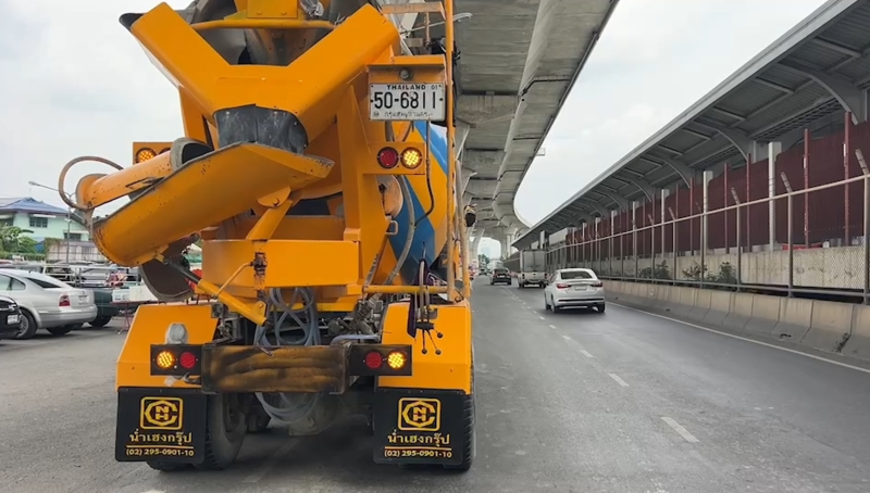 Cement mixer truck collision kills rider, injures passenger in Nonthaburi